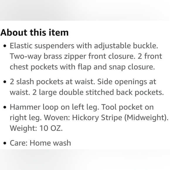 Big Bill Overalls Size 50 Tall - Picture 7 of 7